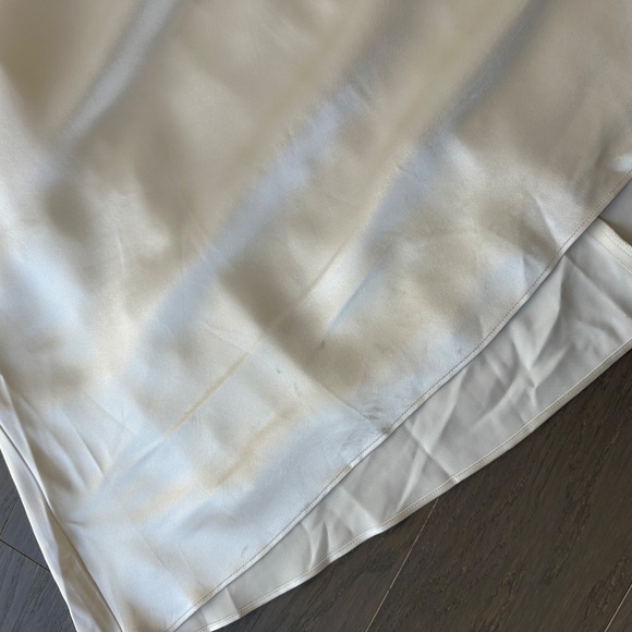 Reformation Pernille Ivory Silk Dress White Wedding Tie Sleeve SMALL - with tag - Picture 7 of 14